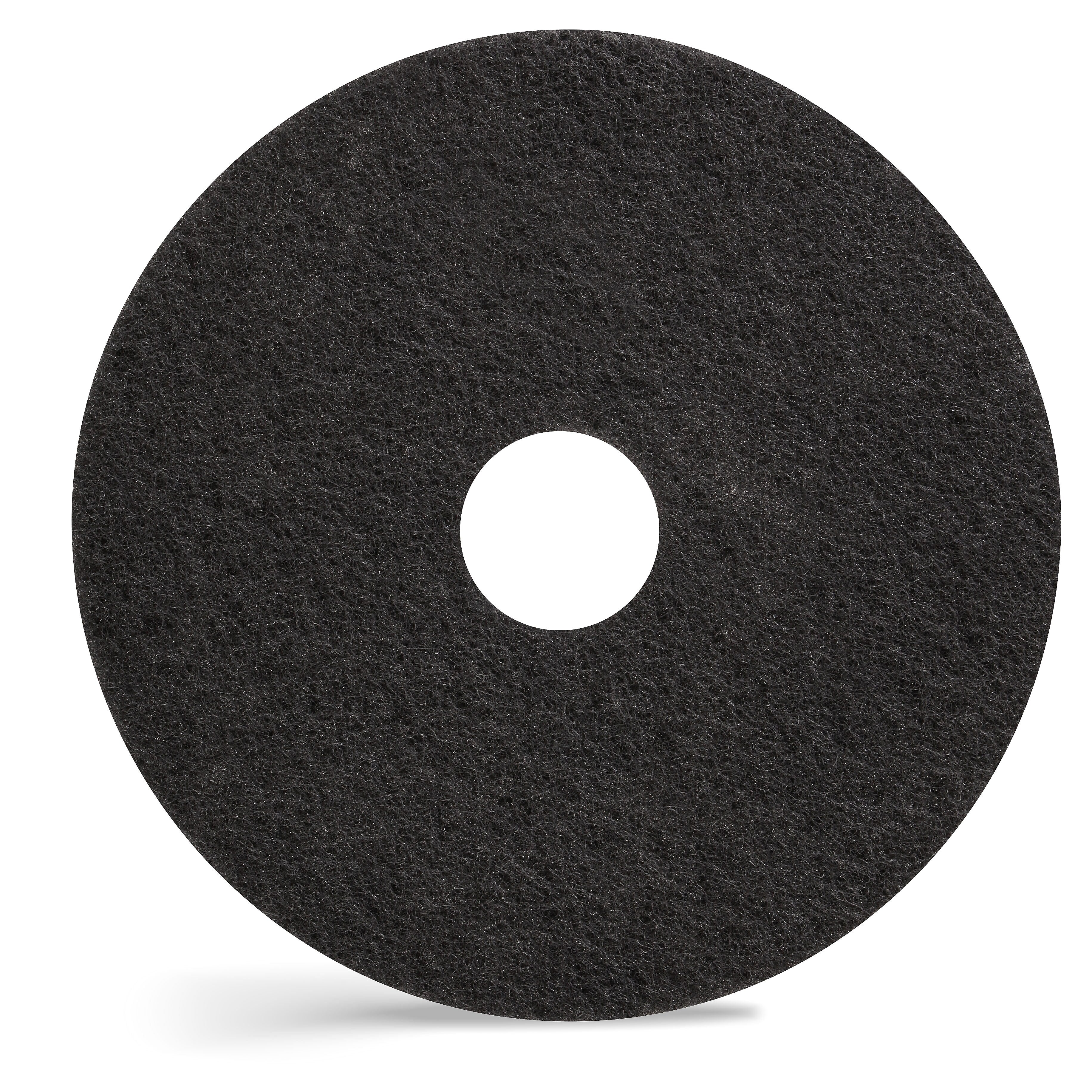 Coastwide Professional™ 17" Stripper Floor Pad, Black, 5/Carton (CW22980)