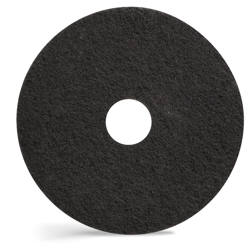 Coastwide Professional™ 17" Stripper Floor Pad, Black, 5/Carton (CW22980)