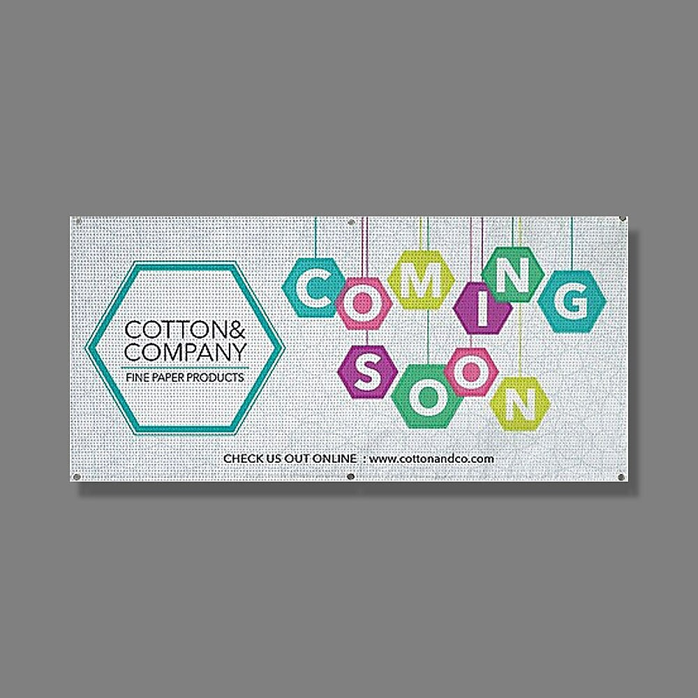 Full Color Outdoor Mesh Banner, 8 oz., 36" x 72"