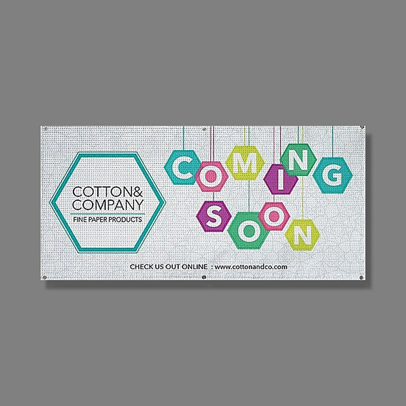 Full Color Outdoor Mesh Banner, 8 oz., 36" x 72"