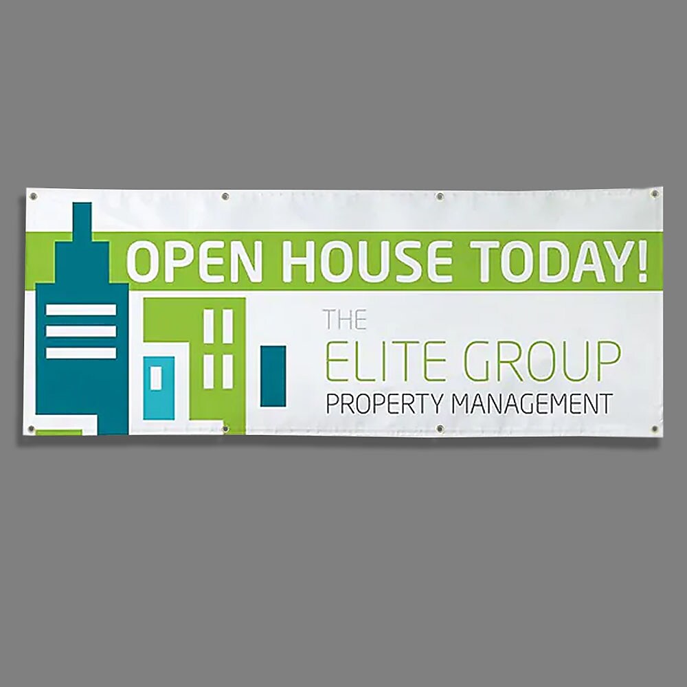 Custom Full Color Gloss Outdoor Banner, 3 x 8