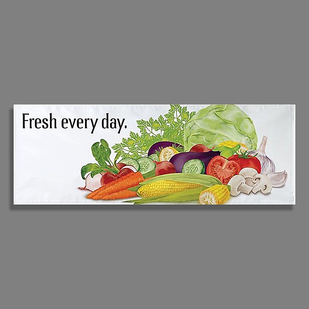 Custom Full Color Durable Vinyl Banner, 15 oz., 34" x 96", Qty 1
