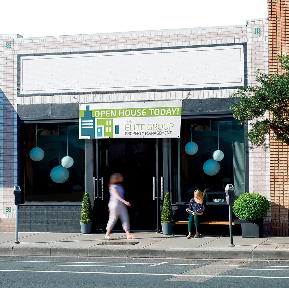 Custom Full Color Gloss Outdoor Banner, 3 x 8
