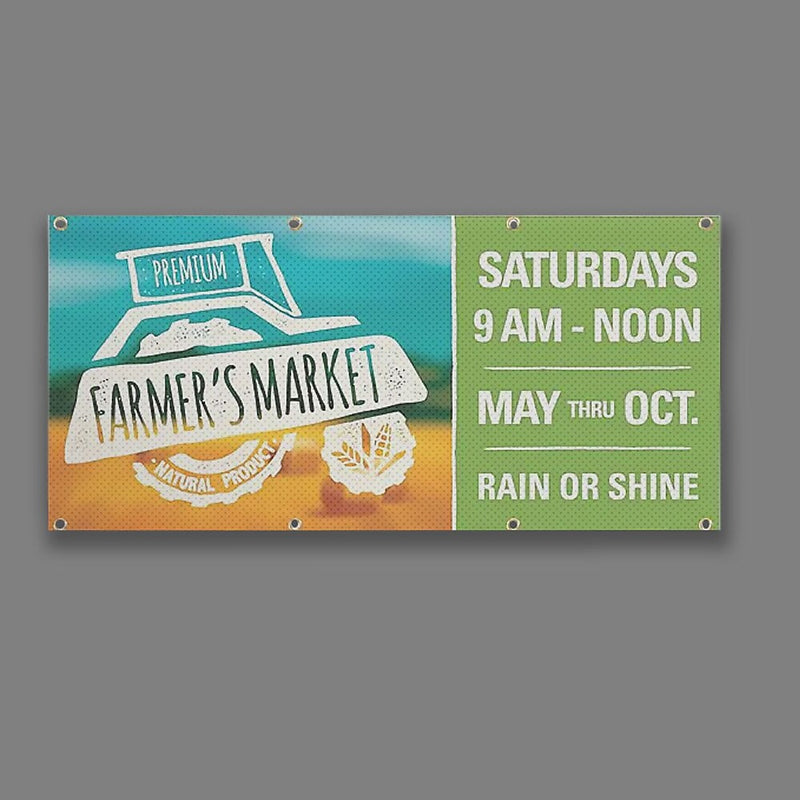 Full Color Outdoor Mesh Banner, 9 oz., 34" x 72", Qty 1