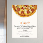 Full Color Poster 18" x 24", 100 lb. White Semi-Gloss, Front Only, Qty 10