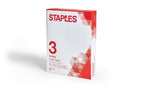 Staples 8.5" x 11" 3-Hole Punched Copy Paper, 20 lbs., 92 Brightness, 500/Ream (221192)