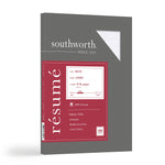 Southworth Linen Resume 100% Recycled 8.5" x 11" Multipurpose Paper, 32 Lbs., 100 Brightness, Light Blue (RD18BCFLN)