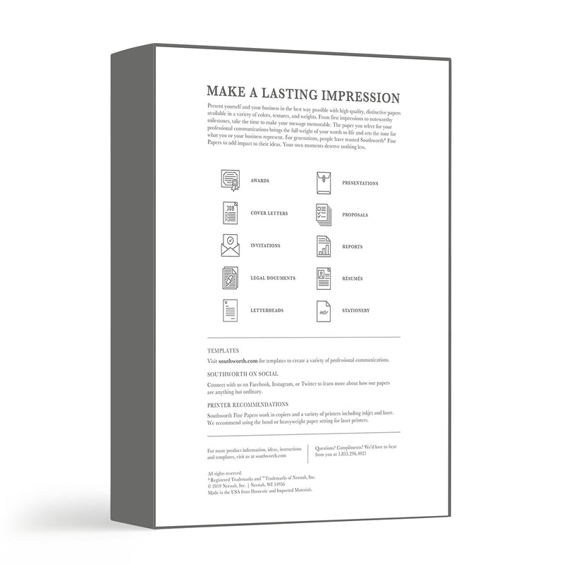 Southworth 8.5" x 11" Specialty Paper, 24 lbs., Parchment, 500/Ream (974C)