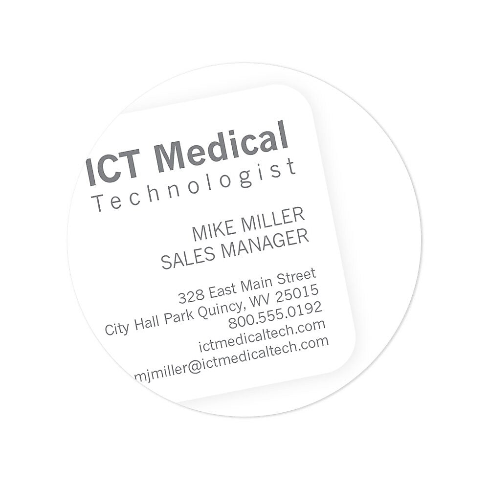 Full Color 1 Sided Business Card - Standard Stock (Flat or raised), Rounded Corners