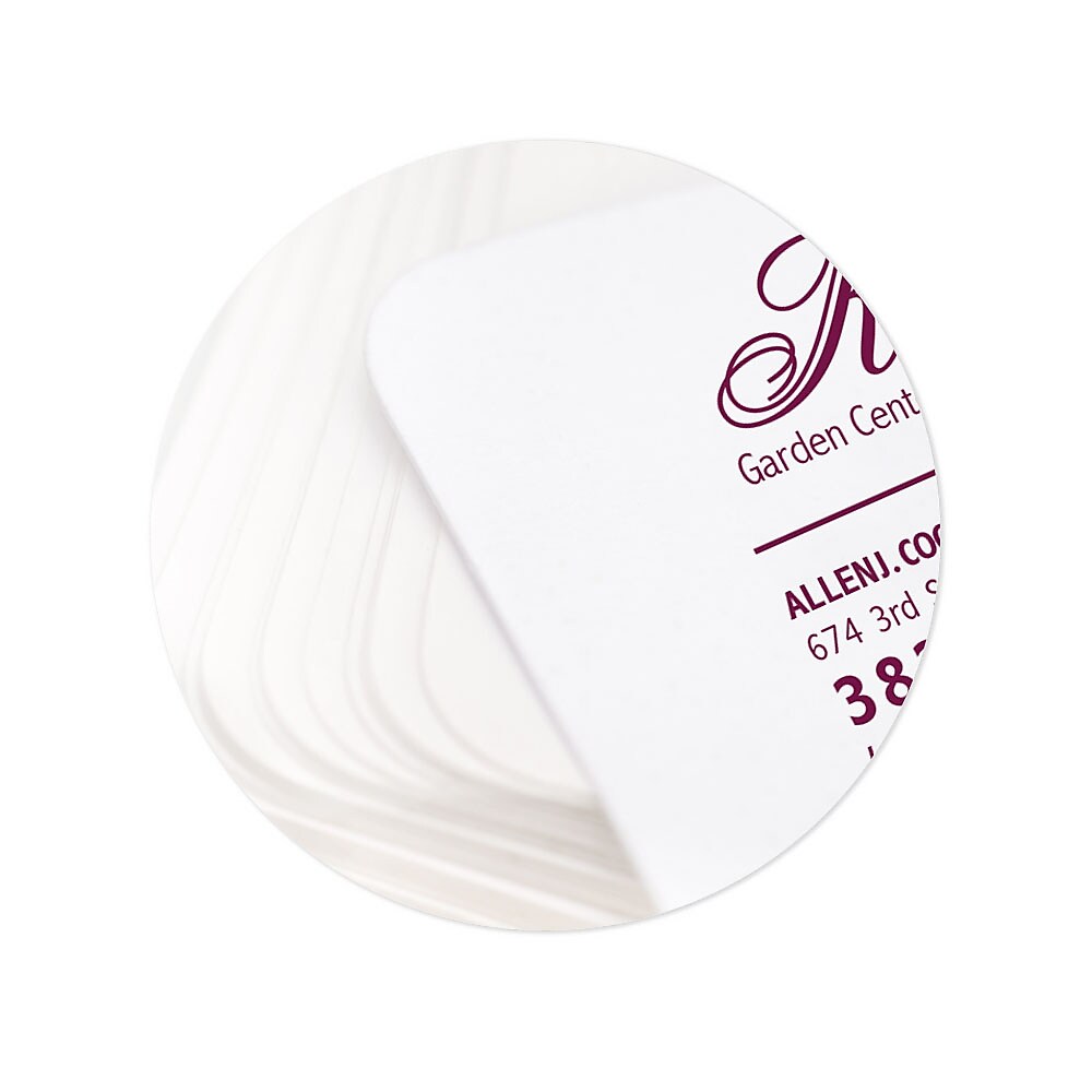 Luxury Heavyweight Business Cards, 38 pt., 2 sided, Rounded Corners, Qty 250