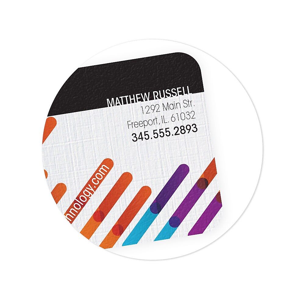 Full Color 2 Sided Business Card - Premium Stock (Flat or raised), Rounded Corners