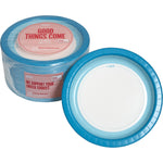 Perk™ Heavy-Weight Paper Plates, 10", Blue/White, 125/Pack (PK54330)