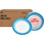 Perk™ Heavy-Weight Paper Plates, 10", Blue/White, 500/Carton (PK54330CT)