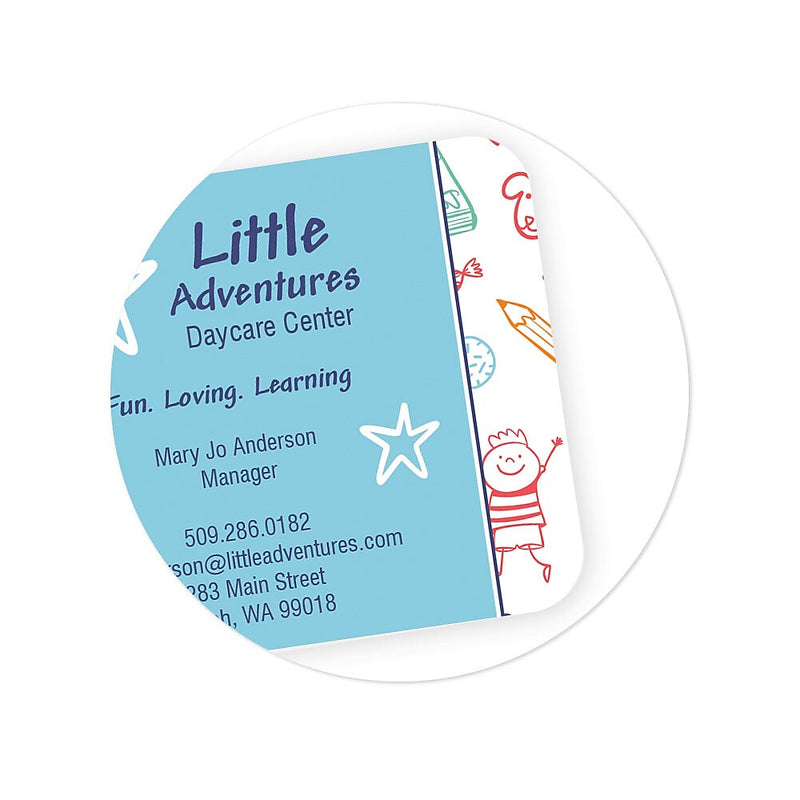 Basic Full Color Business Card, 2 Sided, Rounded Corners, Qty 1000