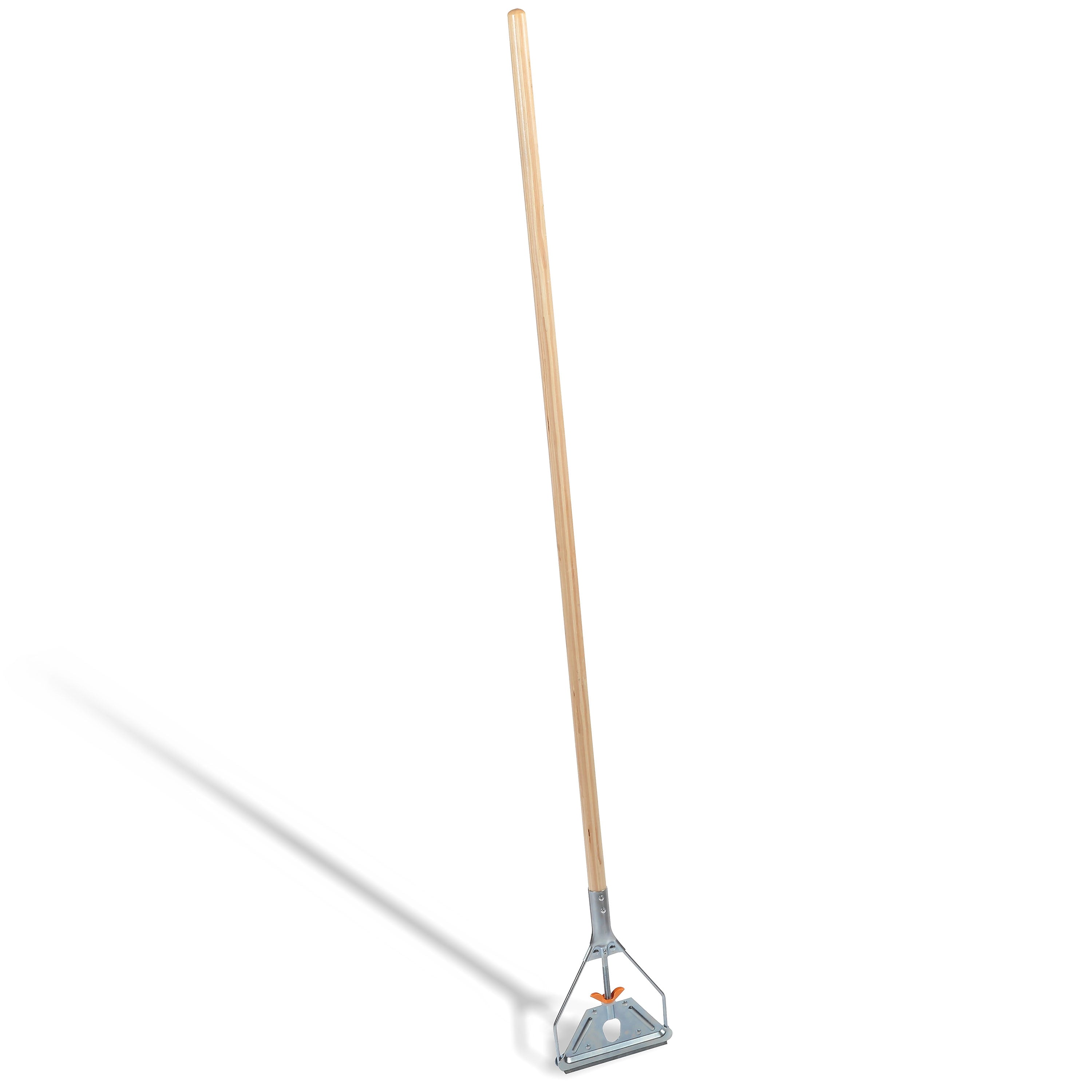 Coastwide Professional™ 60" Side Gate Wood Wet Mop Handle, Galvanized Metal Head (CW58007)