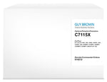 Guy Brown Remanufactured Black High Yield Toner Cartridge Replacement for HP 15X (C7115X)
