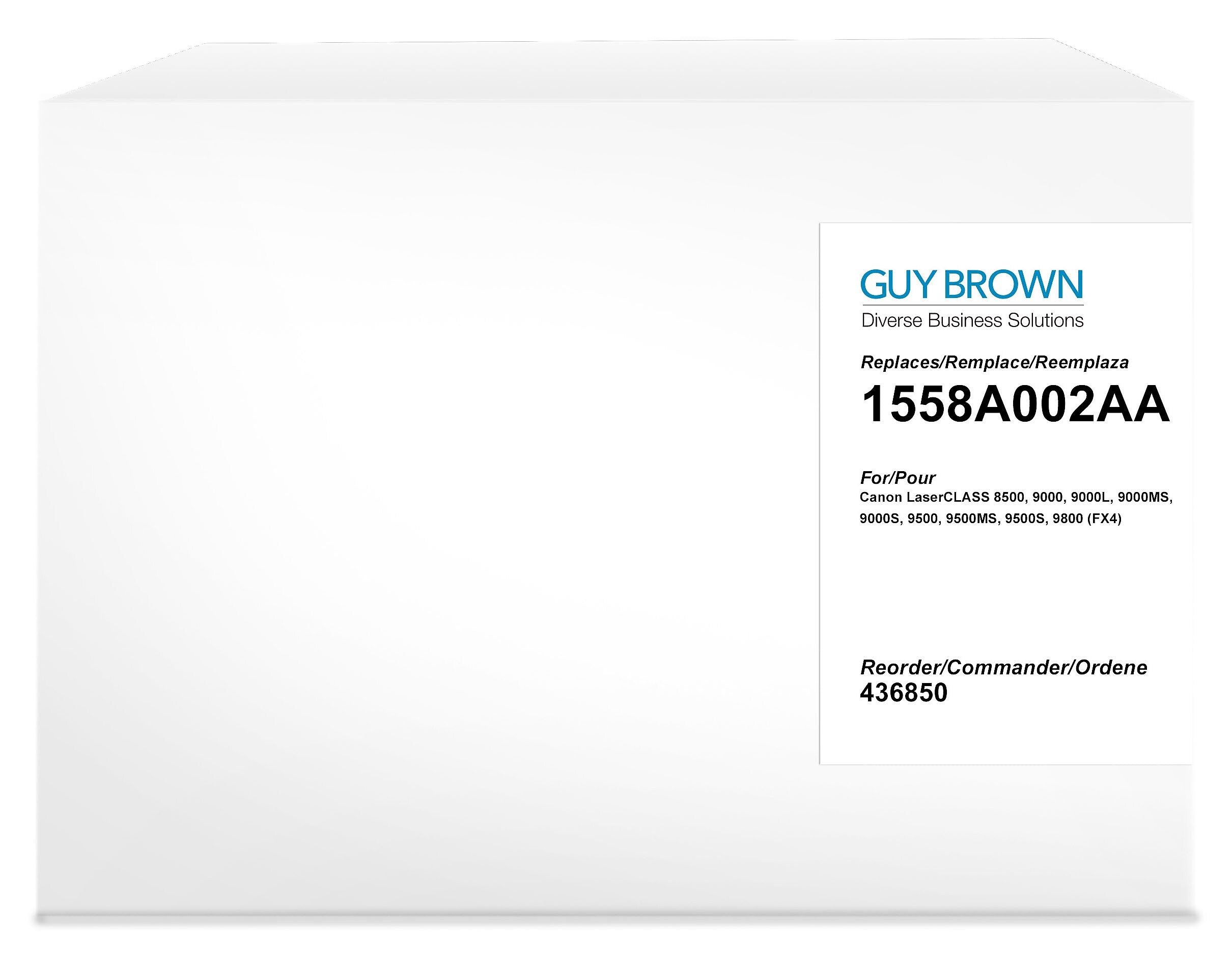 Guy Brown Remanufactured Black Standard Yield Toner Cartridge Replacement for Canon FX-4 (1558A002)
