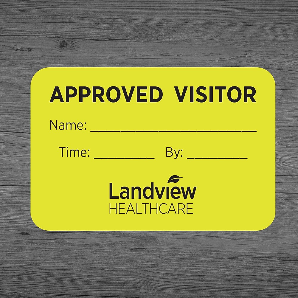 1-Color Advertising Label, Rectangle, 2" x 3", Qty 500