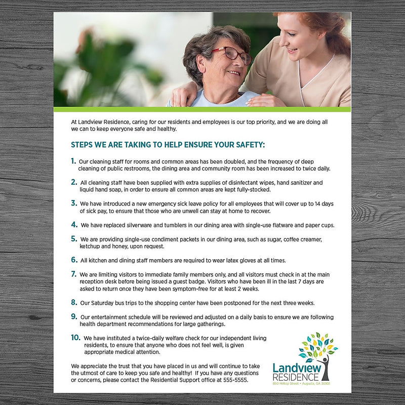 Standard Flyers, 11" x 8-1/2", Front Only, Qty 100