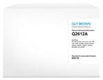Guy Brown Remanufactured Black Standard Yield Toner Cartridge Replacement for HP 12 (Q2612A)