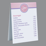 Full Color Table Tent Sign, 8" x 6", Qty 1