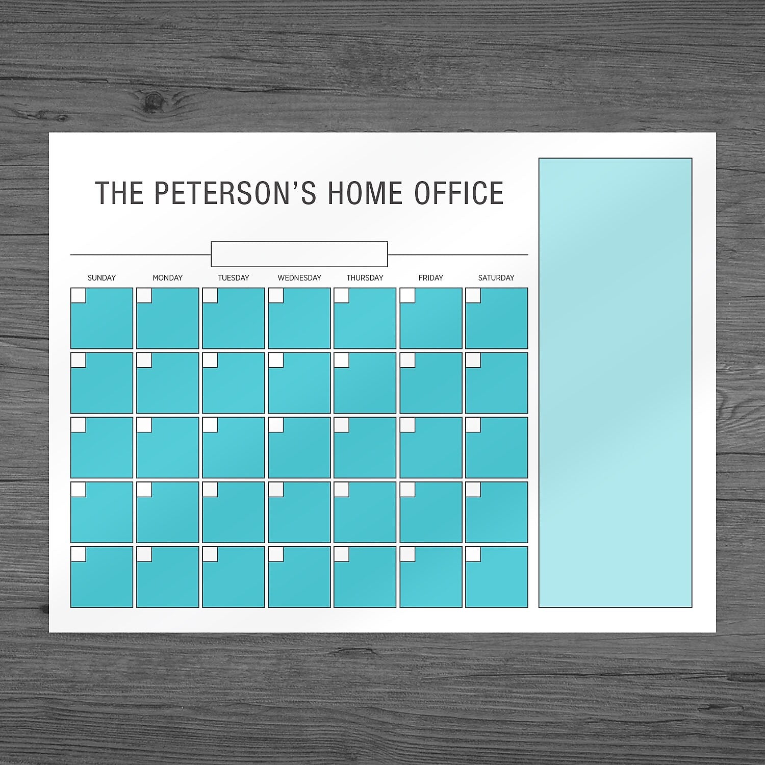 Full Color Dry Erase Wall Decal, 18" x 24", Qty 1