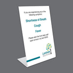 Full Color Pedestal Sign, 8" x 6", Qty 1