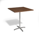 Union & Scale™ Multipurpose 36" Square Pinnacle Laminate Bistro Height Silver Base Table (54842)
