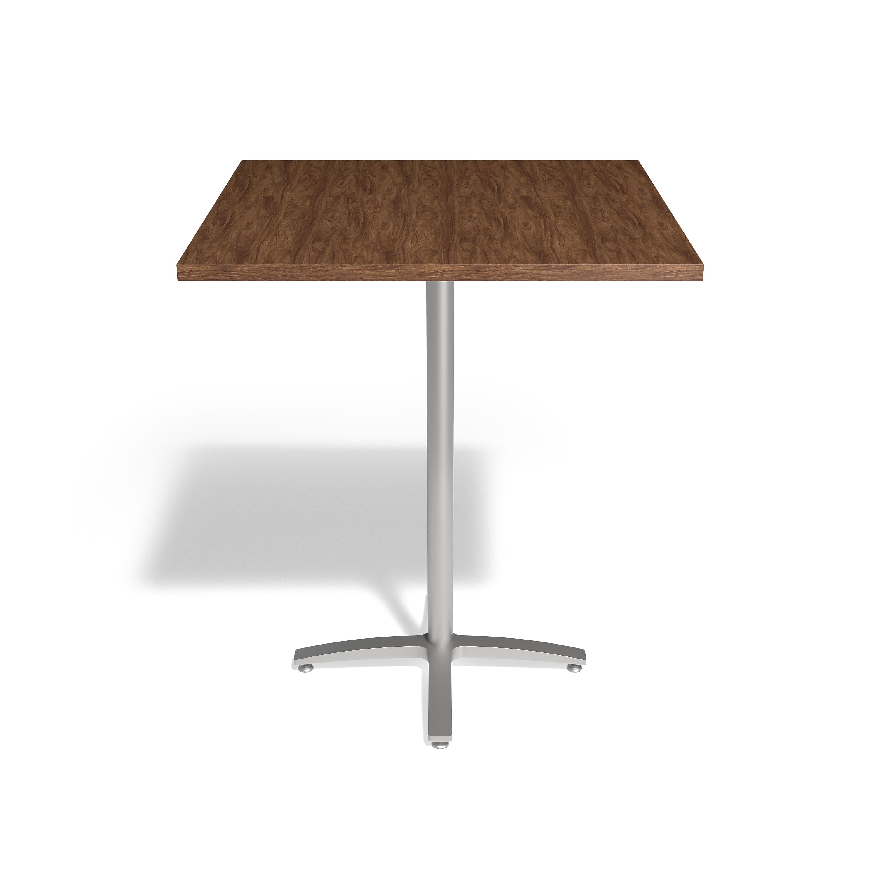 Union & Scale™ Multipurpose 36" Square Pinnacle Laminate Bistro Height Silver Base Table (54842)