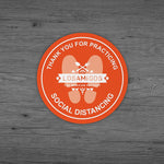 Staples Custom Full Color Repositionable Floor Decal - 8mil Textured Vinyl, 12" Circle, Qty 1