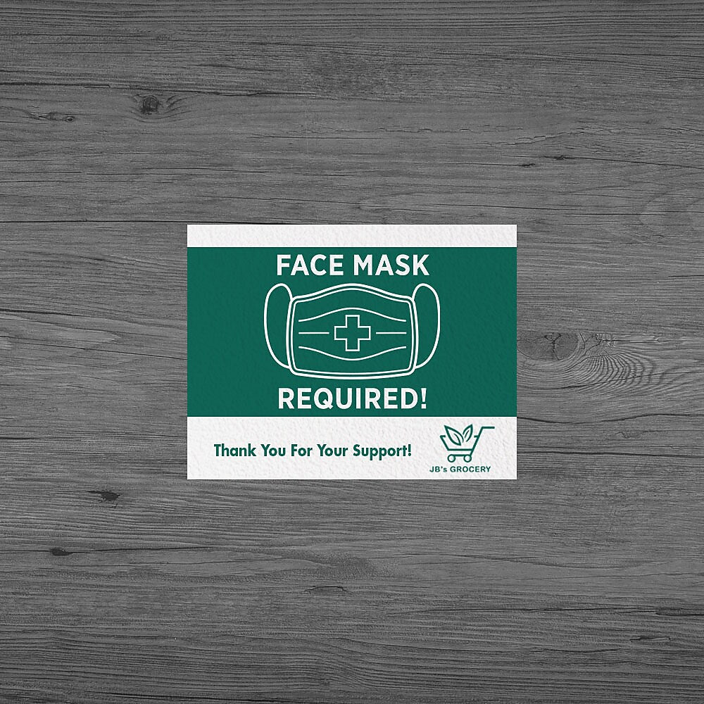 Staples Custom Full Color Repositionable Floor Decal - 8mil Textured Vinyl, 8-1/2 x 11, Qty 5