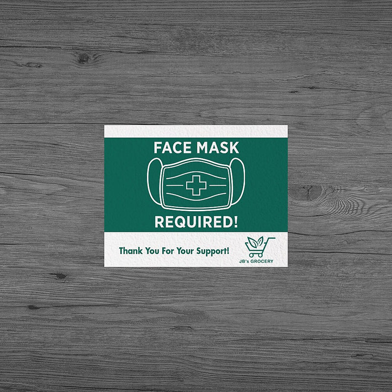 Staples Custom Full Color Repositionable Floor Decal - 8mil Textured Vinyl, 8-1/2 x 11, Qty 5