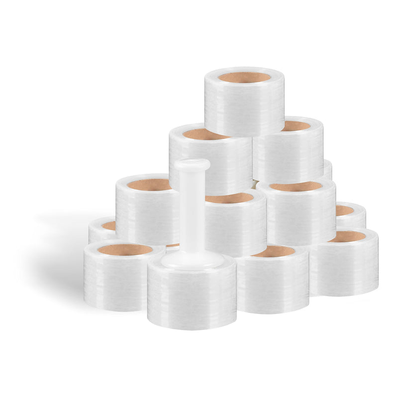 3" x 1000' 80 Gauge Cast Stretch Wrap, Clear, 18/Carton (ST913180)