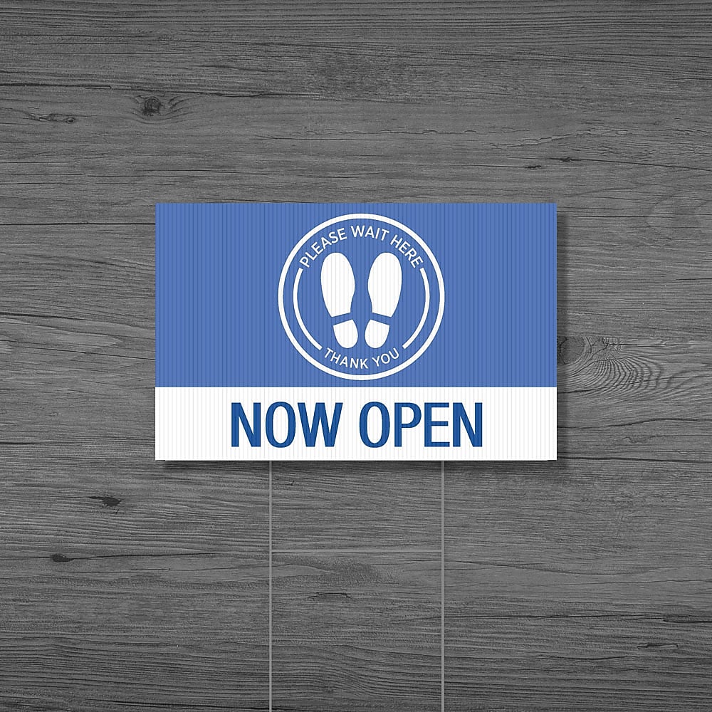 Corrugated Full Color Yard Sign, 12" x 18", 4MM, 1 Sign