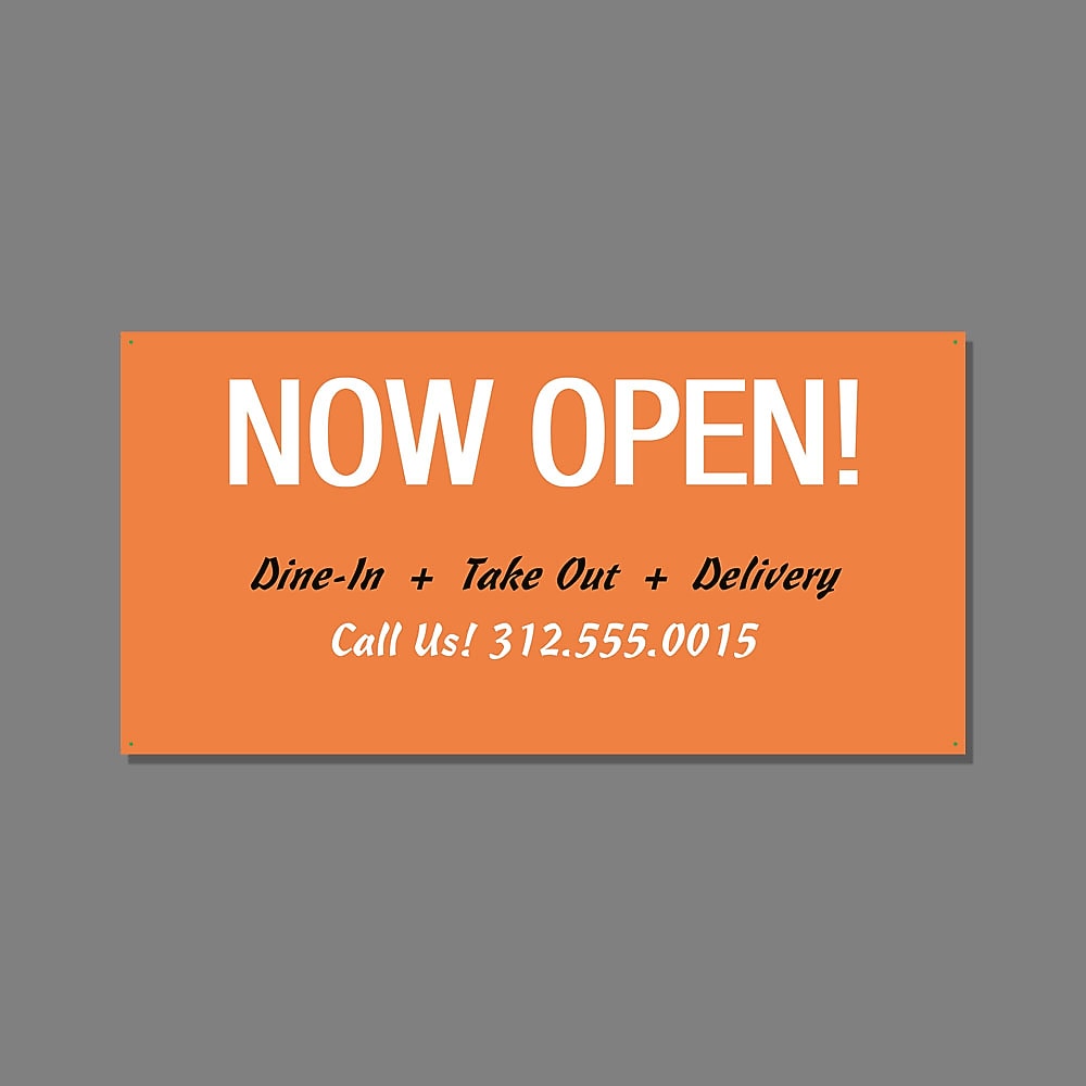 Custom Full Color Durable Vinyl Banner, 15 oz., 2' x 4', Qty 1