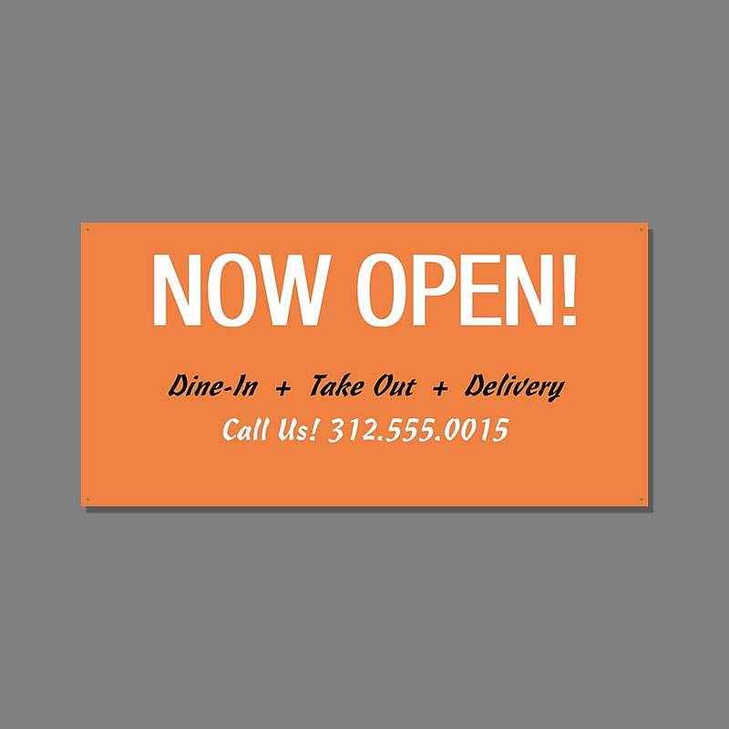 Custom Full Color Durable Vinyl Banner, 15 oz., 2' x 4', Qty 1