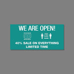 Custom Full Color Durable Vinyl Banner, 15 oz., 34" x 72", Qty 1