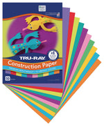 Tru-Ray 9" x 12" Construction Paper, Assorted Colors, 50 Sheets (P102940)