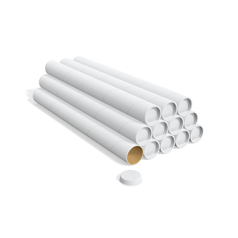 1.5" x 15" Mailing Tube, White, 12/Carton (ST55303)