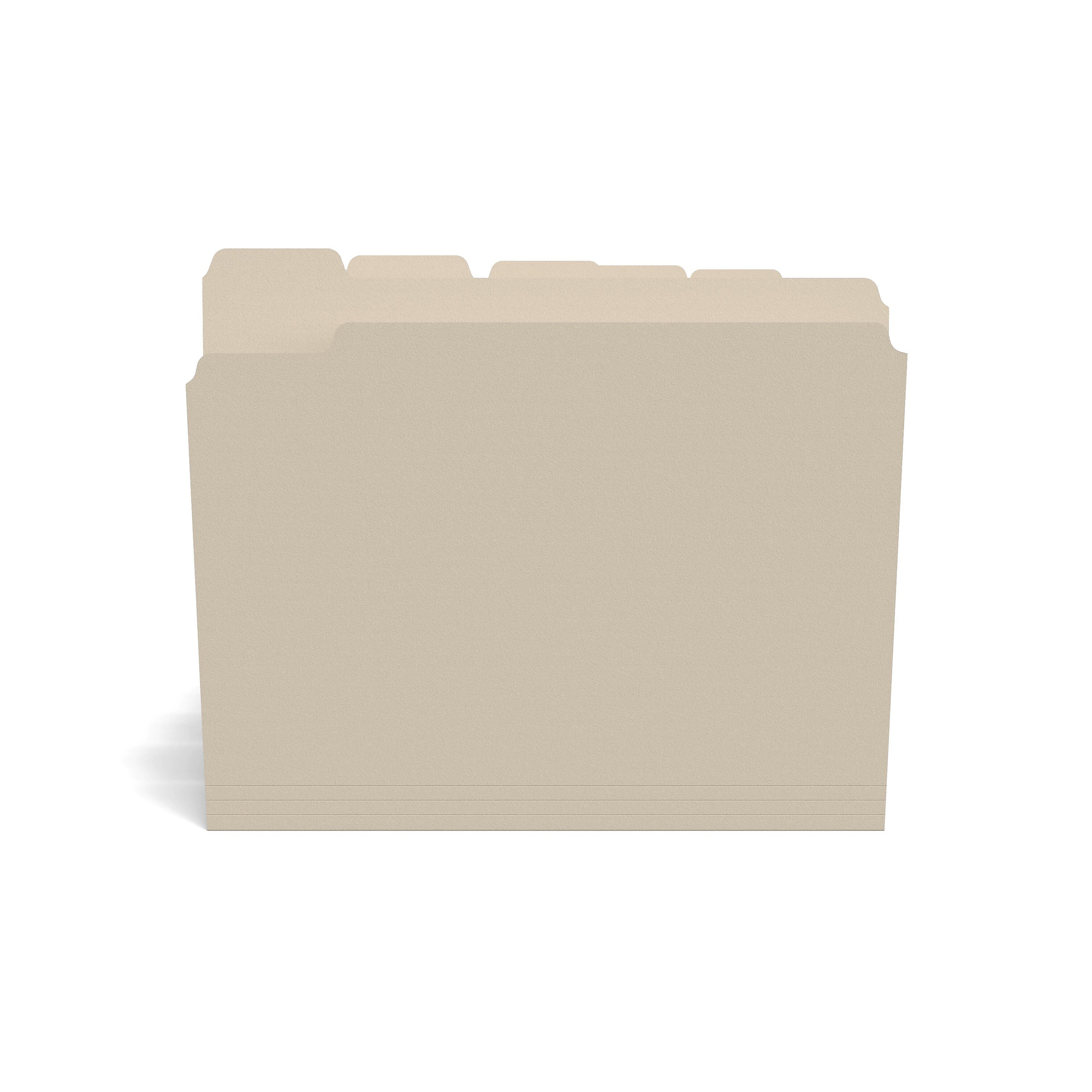 Staples 30% Recycled File Folder, 1/5 Cut Tab, Letter Size, Manila, 100/Box (ST22937-CC)