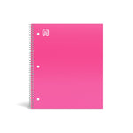 Staples Premium 1-Subject Notebook, 8.5" x 11", College Ruled, 100 Sheets, Pink, 12 Notebooks/Carton (TR51448Ct)