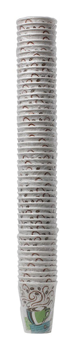 Dixie PerfecTouch Individually Wrapped Insulated Paper Hot Cup, 8 Oz., Coffee Haze, 1000/Carton (5342CDWR)