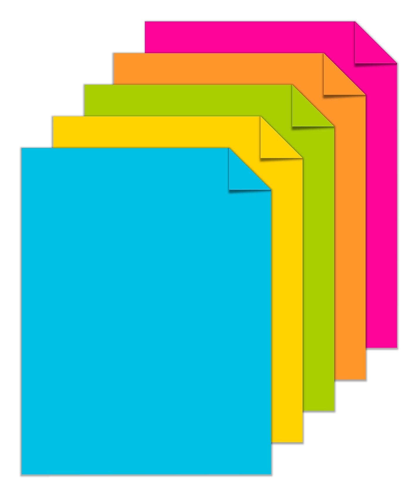 Astrobrights 65 lb. Cardstock Paper, 8.5" x 11", Bright Assortment, 50 Sheets/Pack (99326-01)