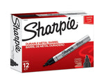 Sharpie PRO Permanent Markers, Chisel Tip, Black, 12/Pack (1794224)
