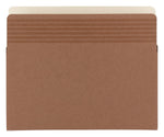 Smead Easy Grip Redrope File Pockets, 3-1/2" Expansion, Letter Size, Brown, 25/Box (73208)