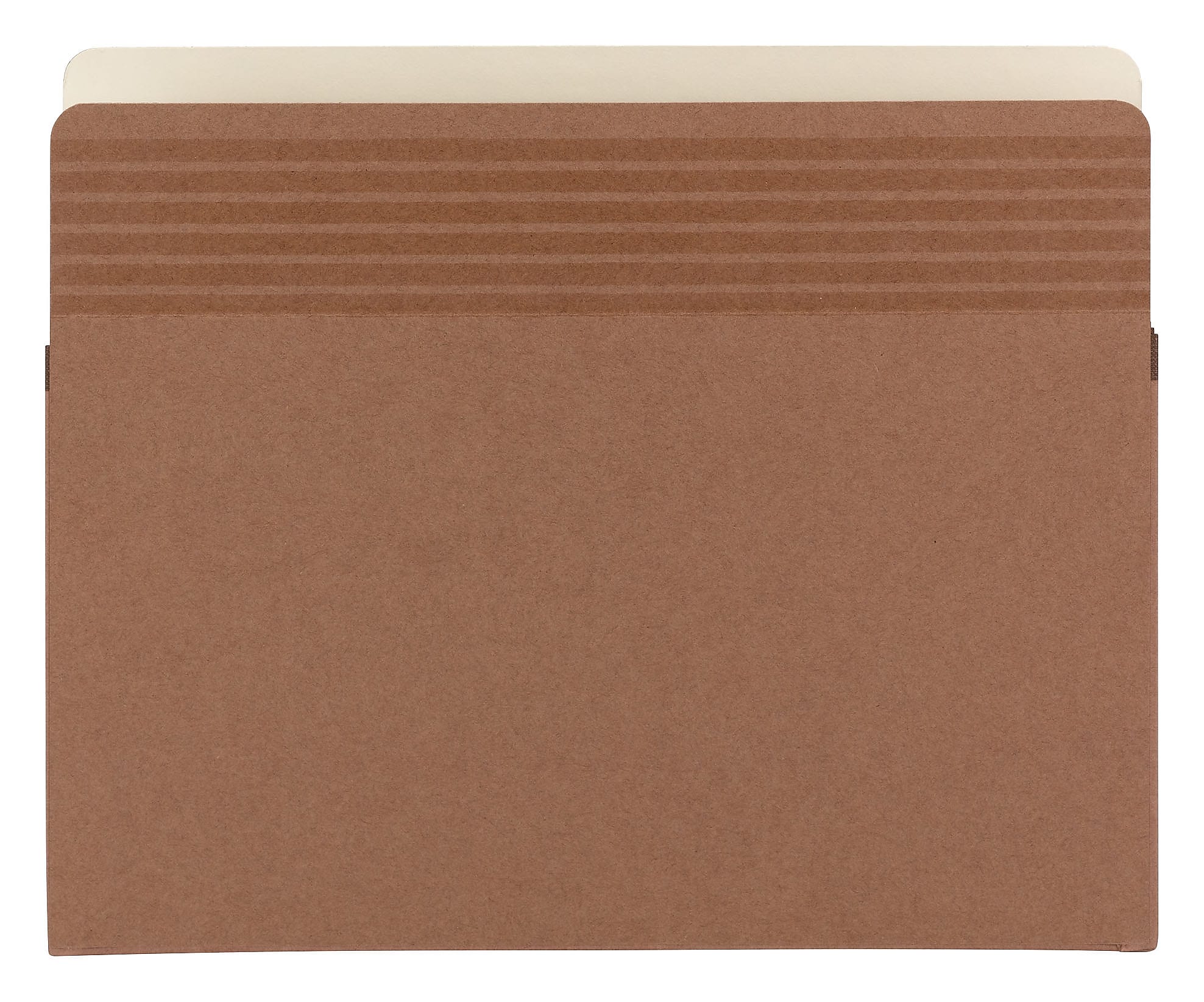 Smead Easy Grip Redrope File Pockets, 3-1/2" Expansion, Letter Size, Brown, 25/Box (73208)
