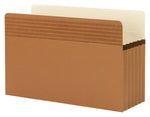Smead Easy Grip Paper Stock File Pocket, 5.25" Expansion, Legal Size, Redrope, 10/Box (73211)