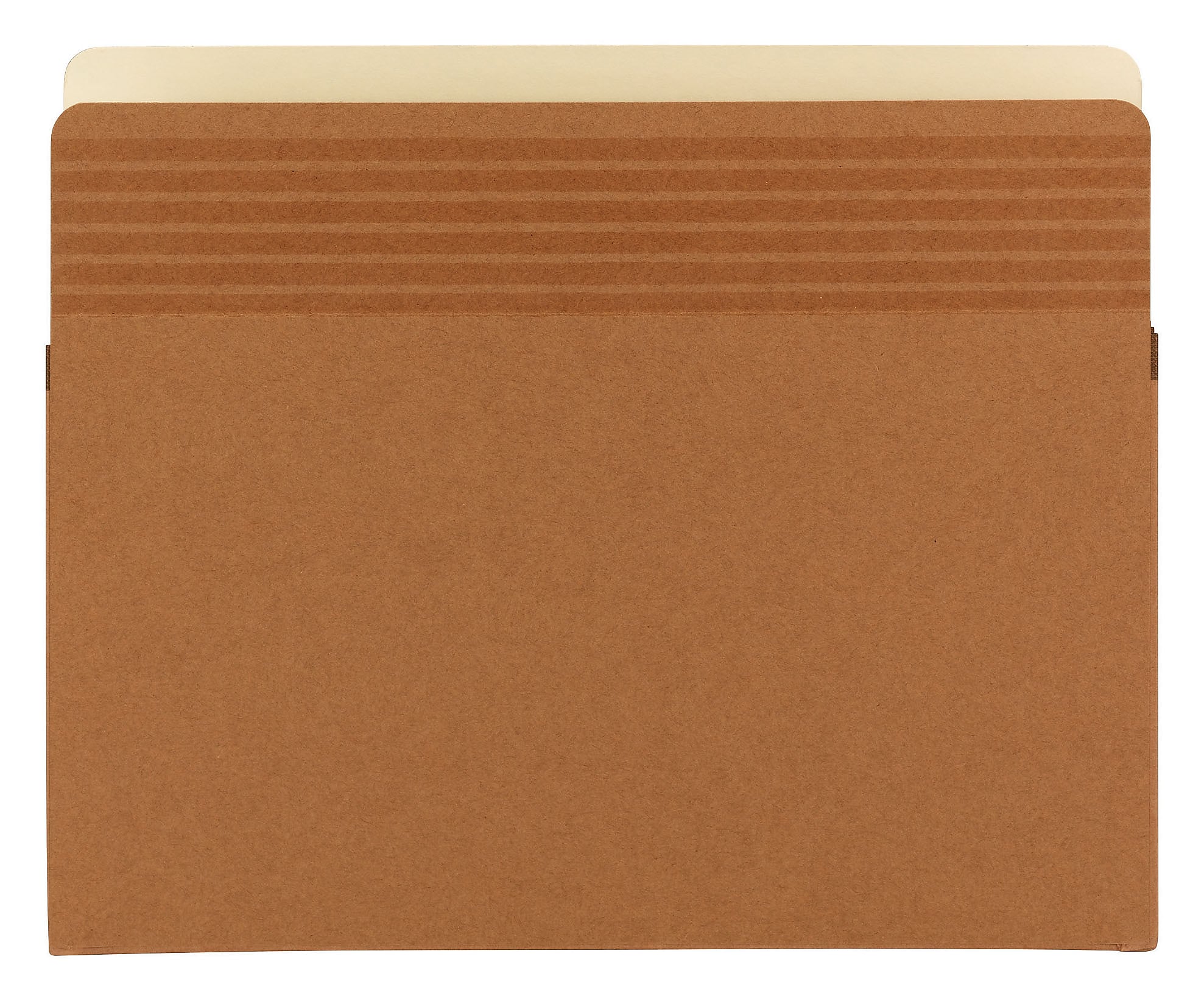 Smead Easy Grip Redrope File Pockets, 5.25" Expansion, Letter Size, Brown, 10/Box (73209)