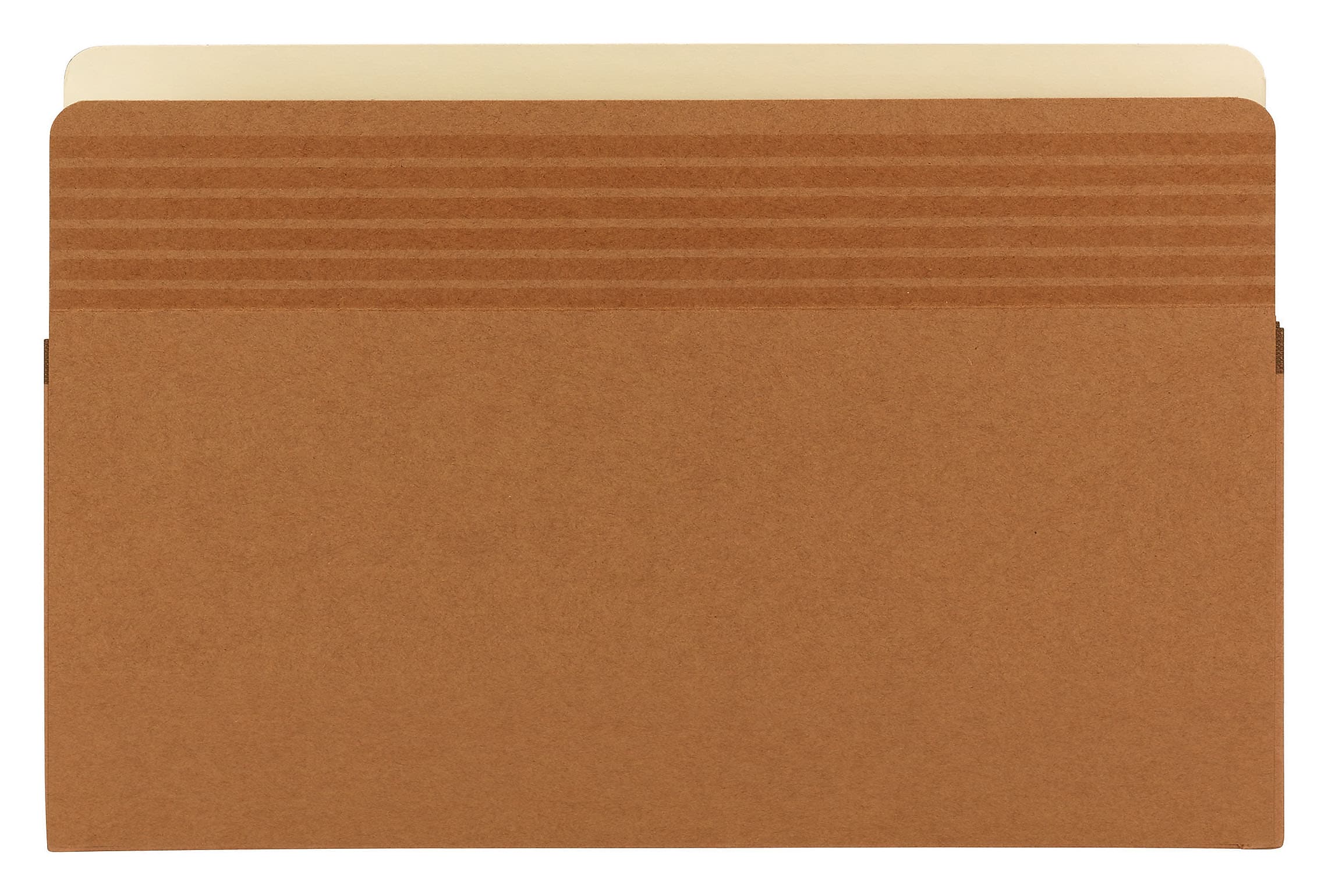 Smead Easy Grip Paper Stock File Pocket, 5.25" Expansion, Legal Size, Redrope, 10/Box (73211)