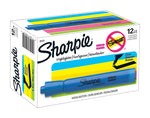 Sharpie Tank Highlighter, Chisel Tip, Fluorescent Blue, Dozen (25010)